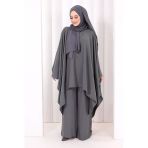 Kolyeli Tunik Pantolon Takım 8026 Antrasit