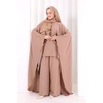 Kolyeli Tunik Pantolon Takım 8026 Somon