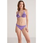 Kom 1M13MSPY241.002-C00153 Lips Simli Kumaşlı Fırfırlı Üçgen Bikini