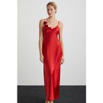 Kom 1U13CGCY251.003-C00116 Rose Gül Detaylı Uzun Saten Gecelik