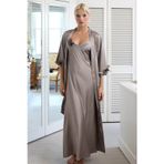 Kom 1U13CSBY251.002-C00224 Rose Uzun Saten Sabahlık