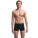 KOM 2 Adet Pamuklu Modal Likralı Boxer, 2XL, LK.02.10.LL.074, Siyah, erkek
