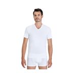 KOM Antonio Basic V Yaka T-Shirt, M, P3107S6479, Beyaz, Erkek