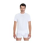 Kom Erkek Beyaz James Bisiklet Yaka T-shirt, 2XL