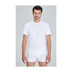 Kom Erkek Beyaz James Bisiklet Yaka T-shirt, M Beden