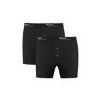 Kom Long Erkek Boxer, Siyah, 2'li Paket, L Beden