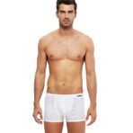 KOM Modal Jakar Desenli Andrea Boxer, L, 1C11CBXK061.010.C0018, Beyaz, erkek
