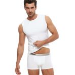 KOM Penye Modal Kolsuz Nick Atlet 2'Li, XL, nickatlet1-z, Beyaz, Erkek