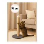 Komano Pontika Yetişkin -Yavru Kedi Tırmalama Tahtası 52 cm Yuvarlak Taban welsoft Kumaş 1. Kalite Jut Halat