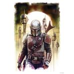 Komar Star Wars Mandalorian Impaler | Baby Yoda, Dekorasyon, Duvar Resmi, Poster, Sanat Baskısı | Boyut 50 x 70 cm | Çerçevesiz | WB-SW-016-50x70, Renkli