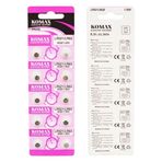 Komax AG-0 LR521/379 Alkalin 10'lu Düğme Pil
