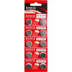 Komax Shopzum Pil Düğme AG10 LR1130 1.5V (10 Adet) Komax