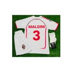 kombinezyum 2006/07 A.C MİLAN #3 MALDİNİ ÇOCUK FUTBOL FORMASI 4LÜ SET (BEYAZ)