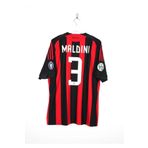 kombinezyum Jersey Ac Milan #3 MALDİNİ 2008-09 Uefa Cup Futbol Forması