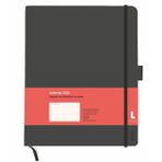 Kombitimer schwarz groß 2026: Schwarzer Terminkalender 2026. Buch-Kalender mit Lesebändchen und Gummiband. Großer Taschenkalender zum Planen von Terminen.