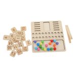 KOMBIUDA 1 Takım Dijital Öğrenme Kurulu Oyuncak Ahşap Oyuncak Eğitici Oyuncaklar Öğretim Yardımcıları Doğum Günü Hediyesi Renkli Boncuklar Aritmetik Tahtaları Oyuncakları Ahşap