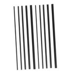 KOMBIUDA 10 Adet Luya Onarım Karbon Eğirme Çubuğu Onarımı Olta Kamışı Tamir Malzemeleri Olta Kamışı Ucu Tamir Takımı Kırık Kutup Konektörü Karbon Fiber Black