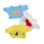 KOMBIUDA 3 Adet Bebek Aksesuarları Oyuncak Bebek Peluş Çocuklar Için Bebek Kostümü Kıyafetler Güzel Bebek Kostüm Ayı Doldurulmuş Moda Bebek Bebekler Kız Bebek Aksesuarı Iplik