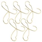KOMBIUDA 5 Adet bebek askı asılı elbise askıları mini bebek oyuncak ev elbise askıları bjd bebek kiyafet konfeksiyon askısı küçük simüle edilmiş askılar küçük ev askıları ütü Golden