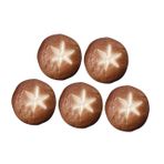 KOMBIUDA 5 Adet Simüle Shiitake Mantarları Gerçekçi sahte yemek yapay şitaki mantarları sebze süslemeleri gerçekçi shiitake mantarı çok fonksiyonlu mantar modeli sahte mantar pvc Brown