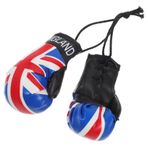 KOMBIUDA Boks Eldivenleri Mini Kolye İngiltere Bayrağı Anahtarlık Hafif Pvc Malzeme Boks Eldivenleri Günlük Kullanım İçin