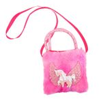 KOMBIUDA Peluş Omuzdan Askili Çanta Tek Boynuzlu at Kızlar Için Unicorn Çantaları Çocuklar Unicorn Çanta Yürümeye Başlayan Çocuk Dans Çantası Çanta Makyaj Çantası Küçük Sevimli Günlük Bez