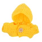 KOMBIUDA Peluş Oyuncak Kıyafeti 12cm Mini Bebek Giysileri Seti Örgü Kazak Sarı Bebekler İçin Giyinme