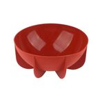 Komdndht 1 ADET Pişirme Kalıbı Silikon Yarımküre Pan Dome Silikon Kalıp Yarım Daire Şekli Kek Kalıbı, 18.5x18.5x8.1cm Tuğla Kırmızı