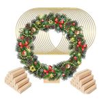 Komdndht 20 ADET Çiçek Hoop Centerpieces Tutucular, Yüzükler Metal Balon Kemer Standı Masa Için, Düğün Noel Duvar Asılı El Sanatları