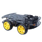 Komdndht Akıllı robot montaj araba kiti DIY kiti dört tekerlekten çekiş çift alt yapı akrilik taban araba öğrenme programmingkit oto yedek parça aksesuarları