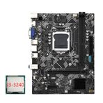 Komdndht B75M-Anakart+I3-3240 CPU LGA 1155 USB 3.0 SATA 3.0 Desteği 16 GB'a Kadar DDR3 1600MHz RAM Yuvaları