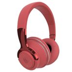 Komdndht Kablosuz Bluetooth Kulaklık, Gürültü Azaltma Kulaklığı, Telefonlar için PC Oyun Kulaklıkları Ağır Bas LED Işık Kulaklık-Kırmızı