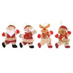 Komdndht Noel Süsleri, Noel Asılı Dekor Noel Baba-Clause - Ren Geyiği Ayı Bebek Dekor için Noel Ağacı Süsleri Kolay Kurulum Kullanımı Kolay