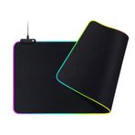 Komdndht Oyun Mouse Pad 31,5 X 30 cm RGB Mouse Mat Işıklı Mouse Pad Kaymaz Kauçuk Tabanlı Bilgisayar Klavyesi Mouse Mat