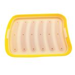 Komdndht Sarı-6 in 1 Sosis Makinesi DIY Kalıp Yapımı Hot Dog El Yapımı Jambon Silikon Kalıp Gıda Makinesi Mutfak Pişirme Aletleri Kolay Kurulum Kullanımı Kolay