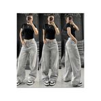 komera POFİDİ VİNTAGE GRİ KAR YIKAMA BAGGY PANTOLON