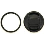 KOMET 52 mm Cam UV Filtresi Dijital Çok Kaplamalı İnce Çerçeve ve 52 mm Lens Kapağı Nikon AF-S DX NIKKOR 18-55 mm / Canon EF-M 55-200 mm / Sigma 30 mm F1.4 Lens için