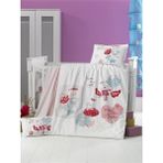 Komfort Home Bebek Nevresim Takımı %100 Pamuk - 100 x 150 cm - Pembe - Beyaz