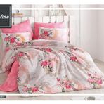Komfort Home Buse Ranforce Pembe Tek Kişilik Nevresim Takımı
