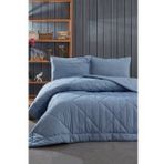 Komfort Home Çift Kişilik 100 Pamuk Kumaş Silikon Dolgulu Yorgan+Yastık /G8
