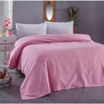 Komfort Home Çift Kişilik Çok Amaçlı %100 Pamuklu Pike 200 x 230 cm - Pembe
