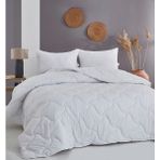 Komfort Home Çift Kişilik Micro Hafif Yazlık Yorgan 195x215 cm Beyaz Silikon Elyaf ile İnce - 195 x 215 cm