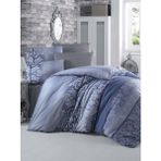 Komfort Home Çift Kişilik Polycotton Öykü Mavi Nevresim Takım