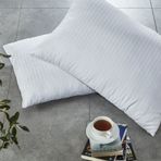 Komfort Home Çizgili Pamuk Saten Yastık 800Gr (1 Adet)