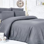 Komfort Home Çizgili Saten Yastık Kılıfı (2 Adet)
