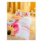 Komfort Home Daisy Çift Kişilik Saten Nevresim Takımı