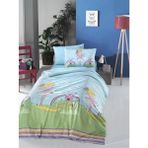 Komfort Home Genç Ranforce Nevresim Takımı (Fairy) - 160 x 220 cm - Mavi - Krem