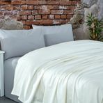Komfort Home Krem Çift Kişilik Ranforce %100 Pamuk Pike