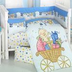 Komfort Home Neşeli 8 Parça Ranforce %100 Pamuk Bebek Uyku Seti Takımı