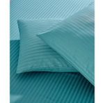 Komfort Home Petrol Yeşili 2 Adet Çizgili Pamuk Saten Yastık Kılıfı